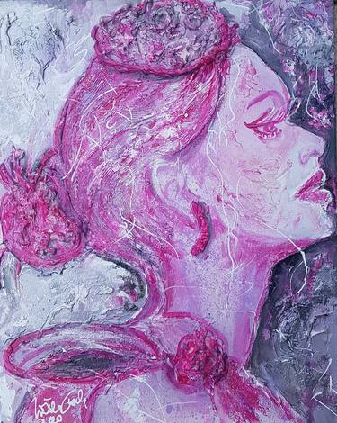 Original Abstract Portrait Paintings by Ursula Gnech