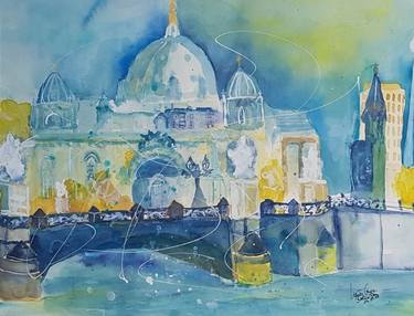 Original Cities Paintings by Ursula Gnech