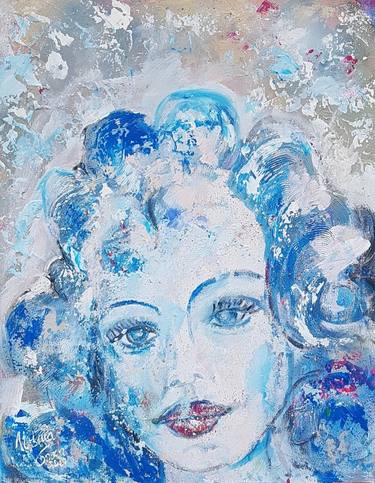Original Abstract Portrait Paintings by Ursula Gnech
