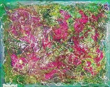 Original Abstract Expressionism Floral Paintings by Ursula Gnech
