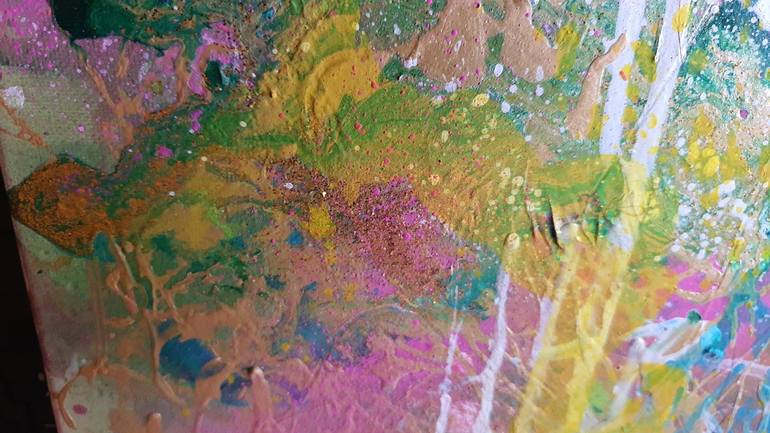 Original Abstract Fantasy Painting by Ursula Gnech