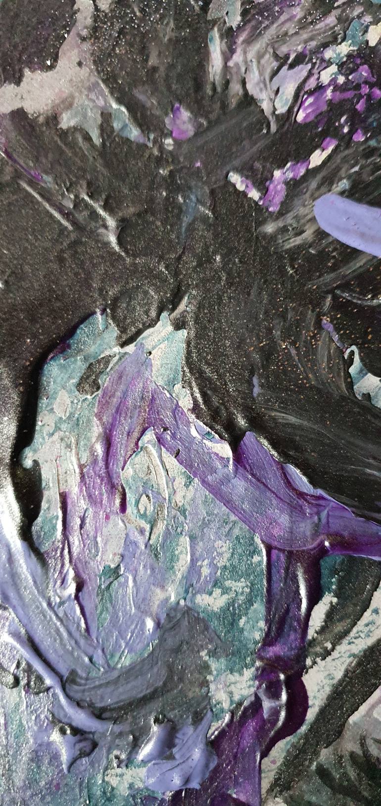 Original Abstract People Painting by Ursula Gnech