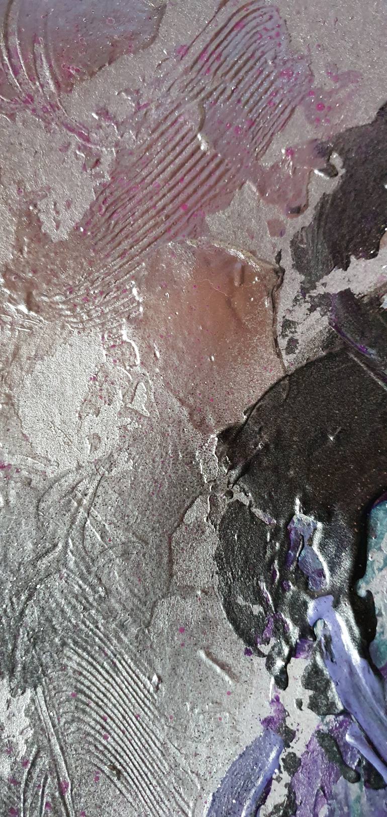 Original Abstract People Painting by Ursula Gnech