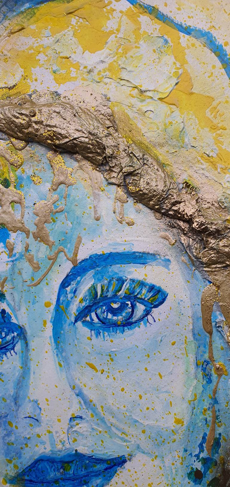 Original Expressionism People Painting by Ursula Gnech