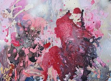 Original Modern Abstract Paintings by Ursula Gnech