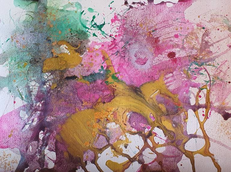 Original Abstract Expressionism Abstract Paintings by Ursula Gnech