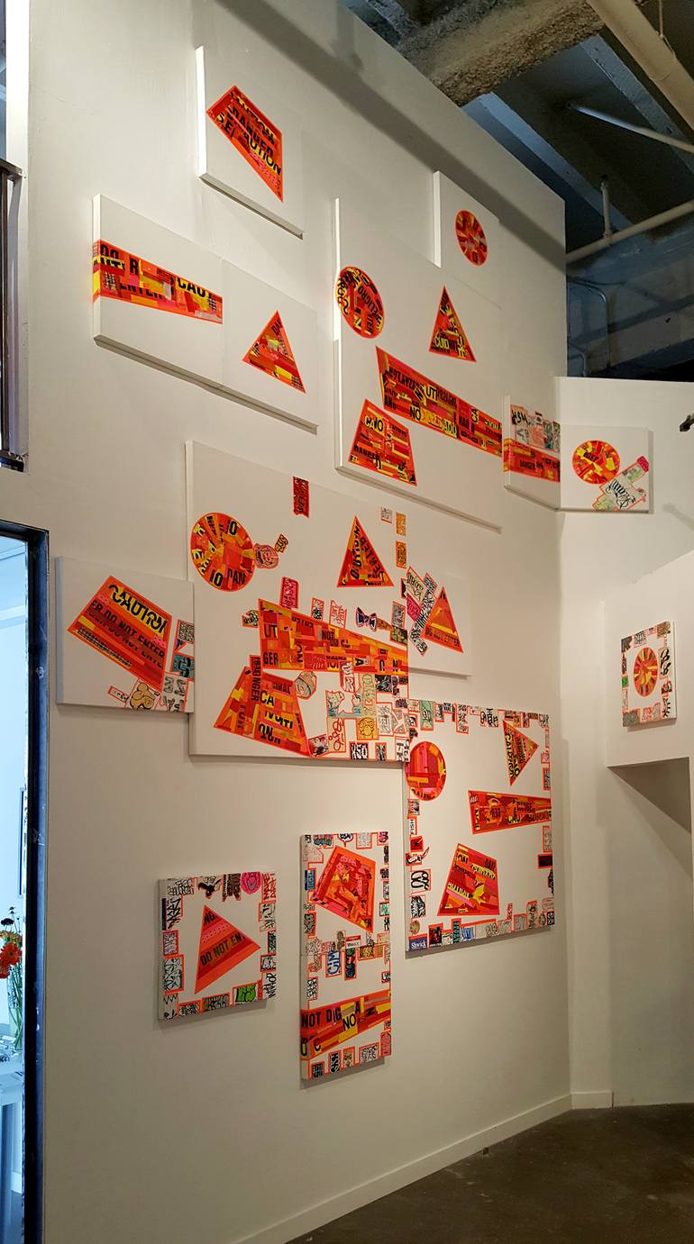 Original Conceptual Graffiti Collage by Egon Zippel