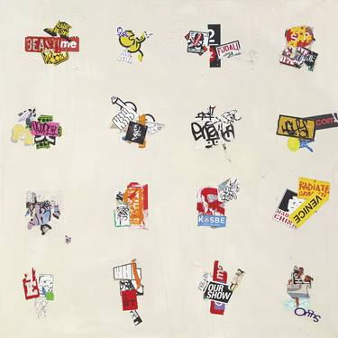 Original Conceptual Graffiti Collage by Egon Zippel