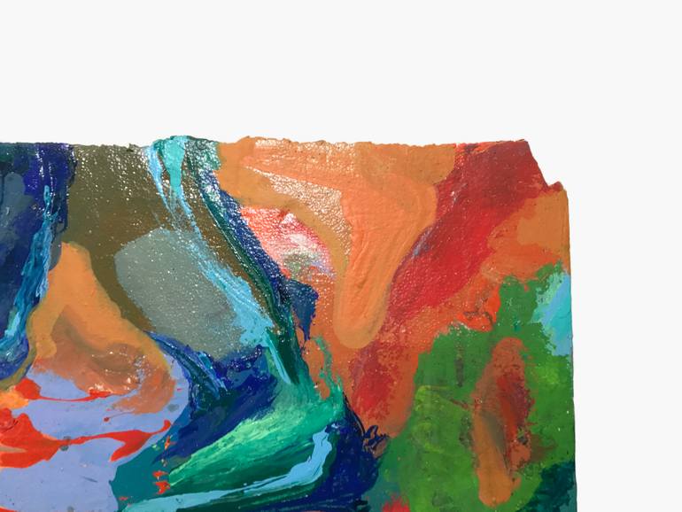 Original Abstract Expressionism Cartoon Painting by Victor Contreras