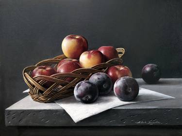 Print of Realism Still Life Paintings by Aibek Begalin