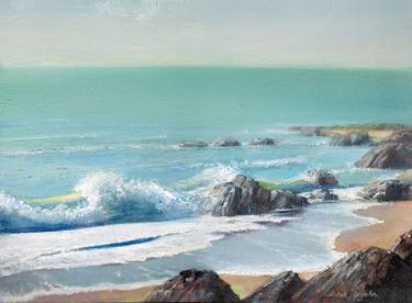 Print of Expressionism Seascape Paintings by Aibek Begalin