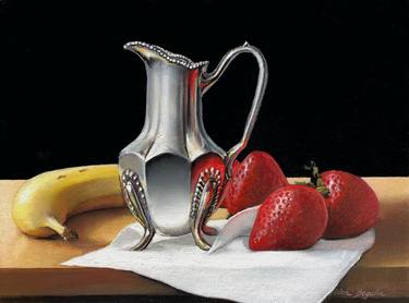 Print of Realism Still Life Paintings by Aibek Begalin