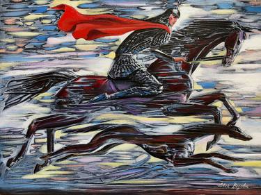 Print of Expressionism Horse Paintings by Aibek Begalin