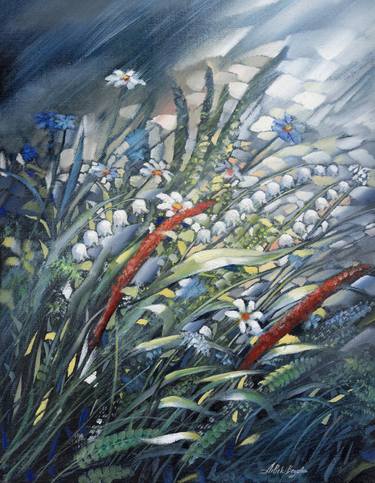 Original Floral Paintings by Aibek Begalin