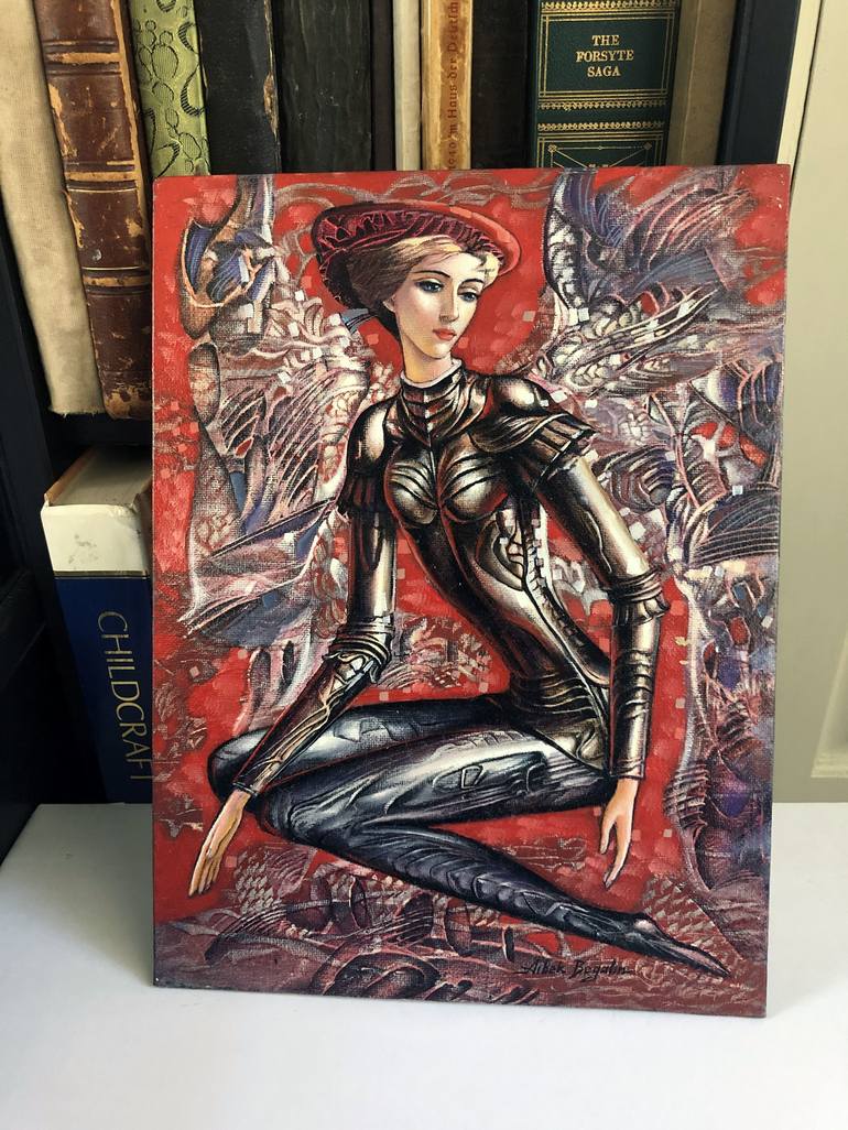 Original Art Deco Fantasy Painting by Aibek Begalin