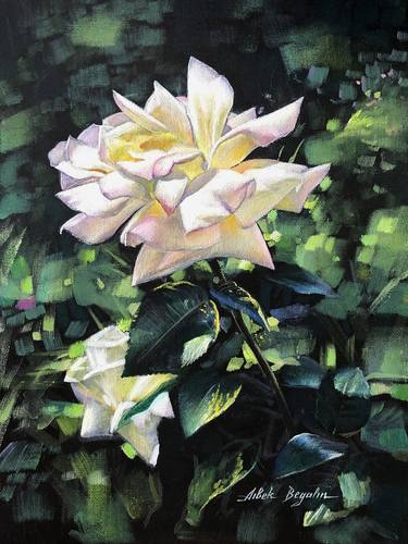 Print of Realism Floral Paintings by Aibek Begalin