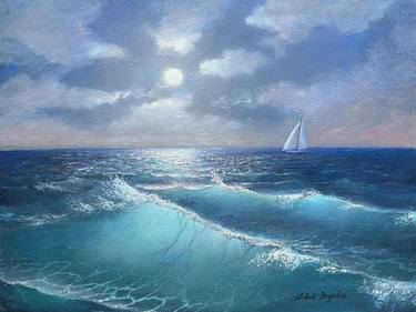 Print of Seascape Paintings by Aibek Begalin