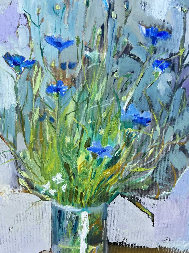 Original Contemporary Floral Painting by Hanna Zakharchenko