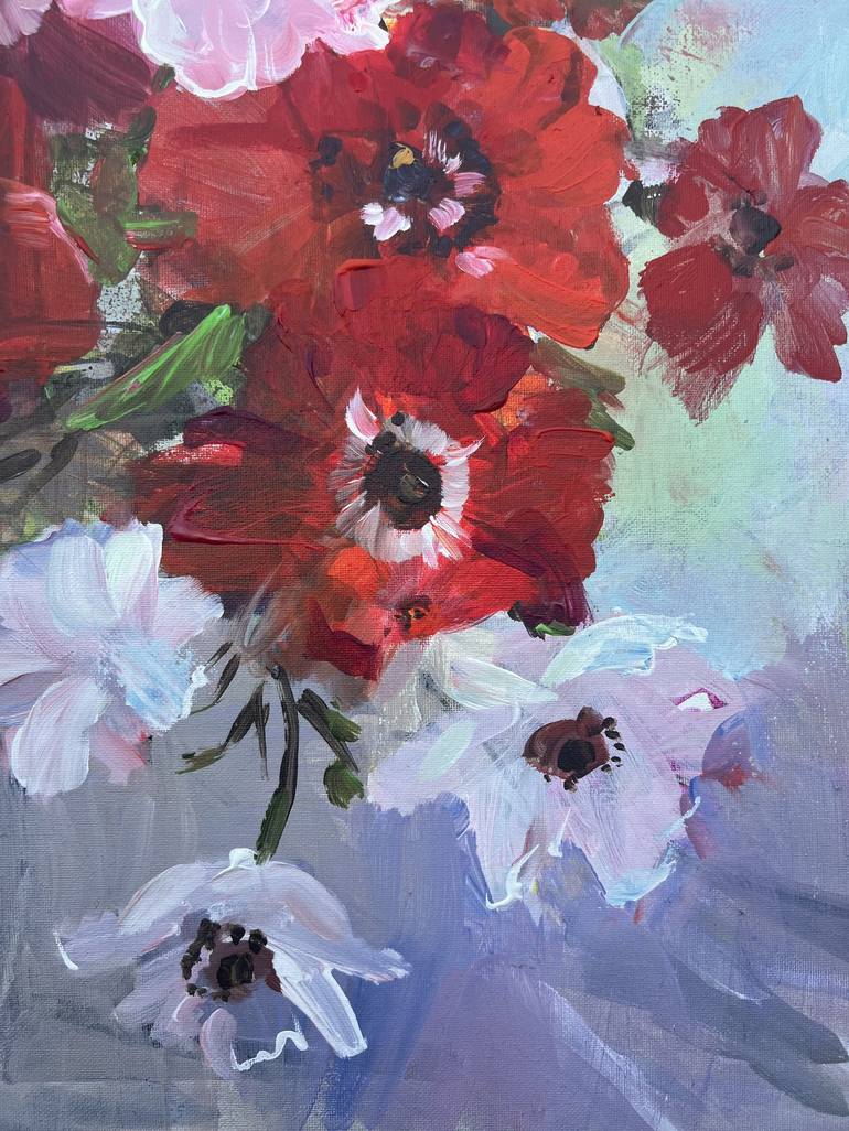 Original Contemporary Floral Painting by Hanna Zakharchenko