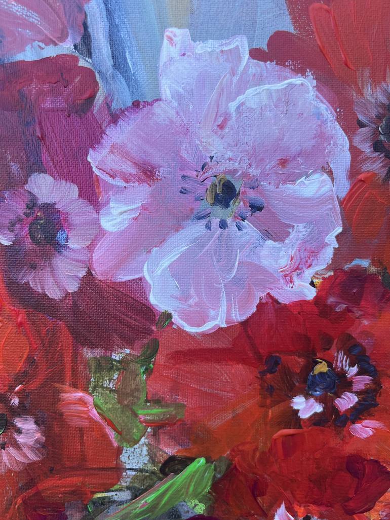 Original Contemporary Floral Painting by Hanna Zakharchenko