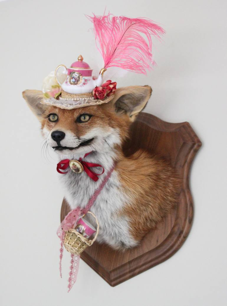 Original Folk Animal Sculpture by Lucia Mocnay