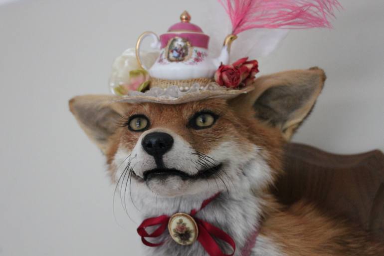 Original Folk Animal Sculpture by Lucia Mocnay
