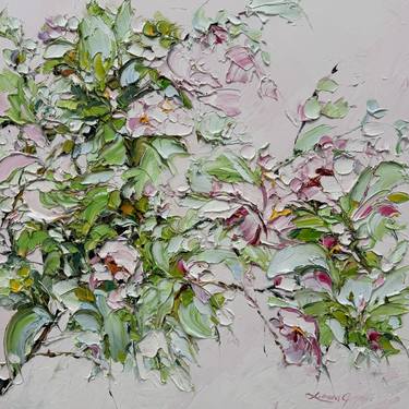 Original Contemporary Floral Paintings by Liliana Gigovic