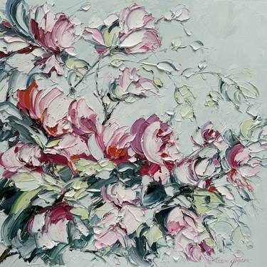 Saatchi Art Artist Liliana Gigovic; Painting, “Pink magnolia No 4” #art