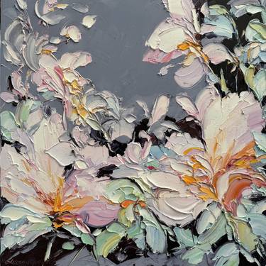 Original Abstract Floral Paintings by Liliana Gigovic