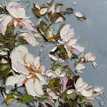 Original Impressionism Floral Painting by Liliana Gigovic