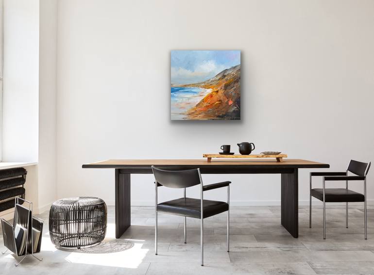 Original Impressionism Beach Painting by Liliana Gigovic