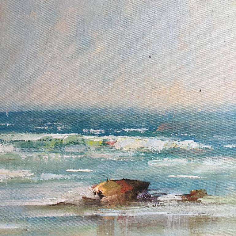 Original Impressionism Seascape Painting by Liliana Gigovic