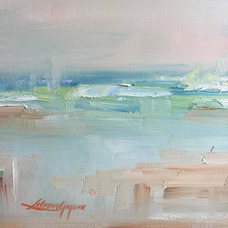 Original Impressionism Seascape Painting by Liliana Gigovic