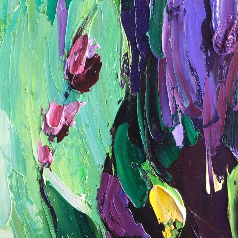 Original Modern Floral Painting by Liliana Gigovic