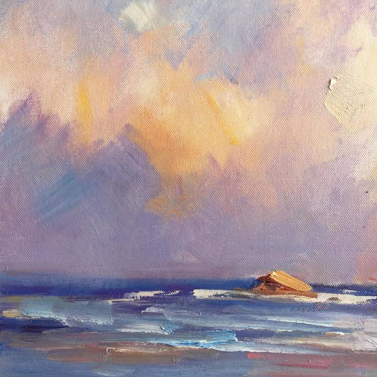 Original Impressionism Seascape Painting by Liliana Gigovic