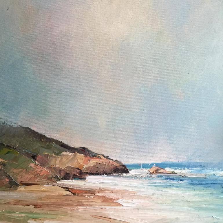 Original Impressionism Seascape Painting by Liliana Gigovic