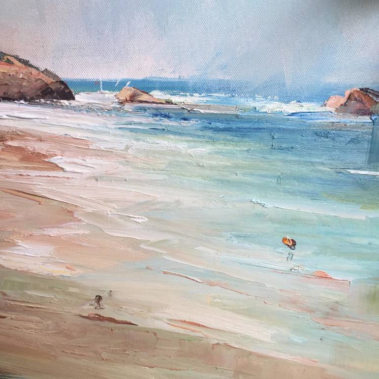 Original Impressionism Seascape Painting by Liliana Gigovic