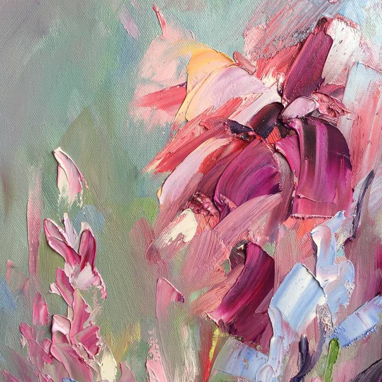 Original Impressionism Floral Painting by Liliana Gigovic