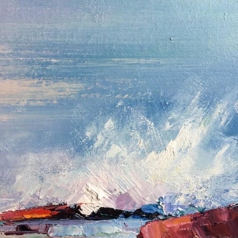 Original Impressionism Seascape Painting by Liliana Gigovic