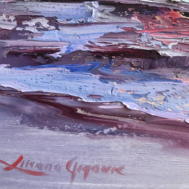 Original Impressionism Seascape Painting by Liliana Gigovic