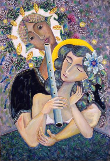 Lovers with Flute thumb