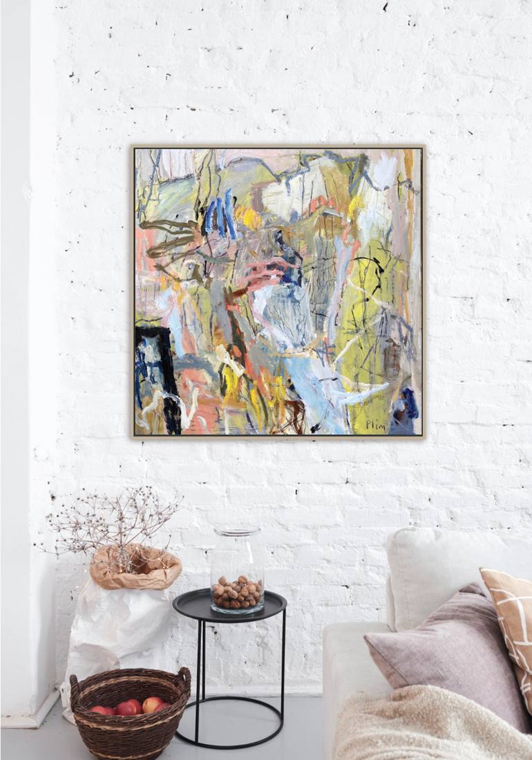 Original landscape Abstract Painting by Alexandra Plim