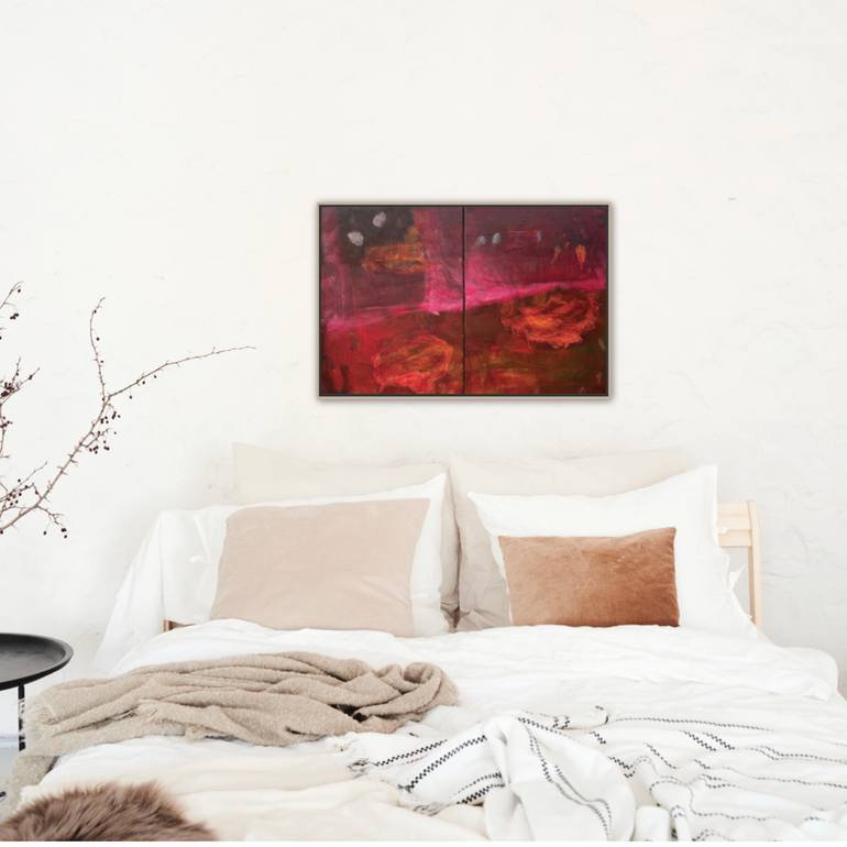 Original landscape Abstract Painting by Alexandra Plim