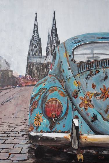 Original Contemporary Car Paintings by Gabriele Mueller