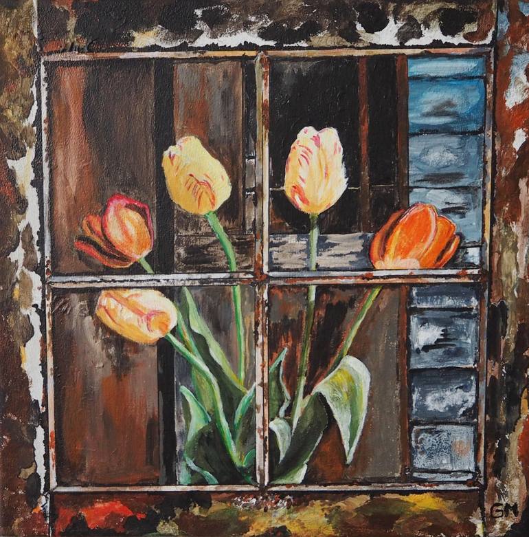 Print of Realism Botanic Paintings by Gabriele Mueller