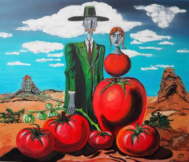 Original Portraiture People Painting by Gabriele Mueller