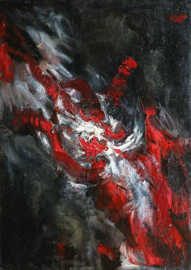 Print of Abstract Expressionism Abstract Paintings by Giorgi Makharasvili