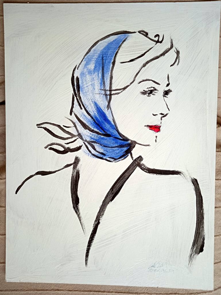 Print of Abstract Women Paintings by Zoltan Vasanits