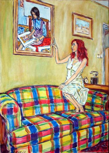 Original Impressionism Women Paintings by Zoltan Vasanits