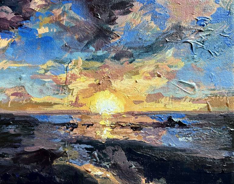 Print of Expressionism Seascape Paintings by Jennifer Swoyer